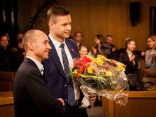 Dr. Stefan Belz bedankt sich bei den Wählern.